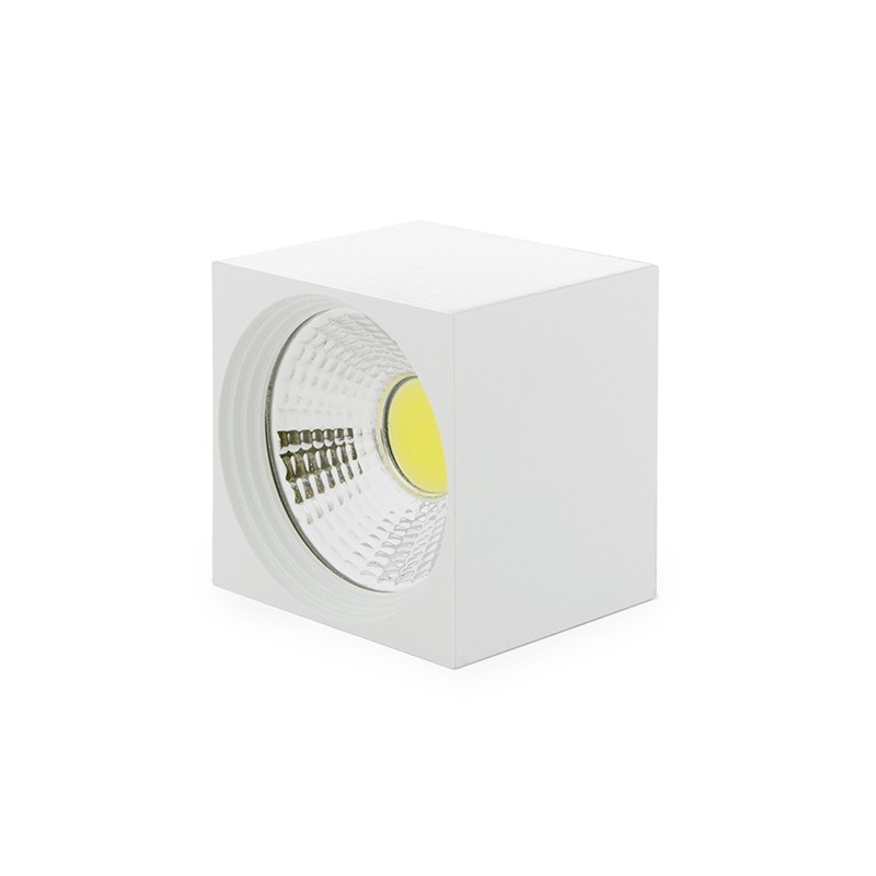 Foco Downlight  LED de Superficie COB Cuadrado Blanco 57X57Mm 3W 270Lm 30.000H BF-MZ3002-3W-W-CW