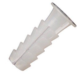Taco Wolfpack Plástico Blanco    7 mm. (25 unidades)